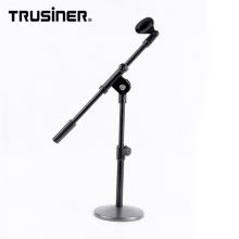 Support de microphone professionnel durable Base ronde à une main